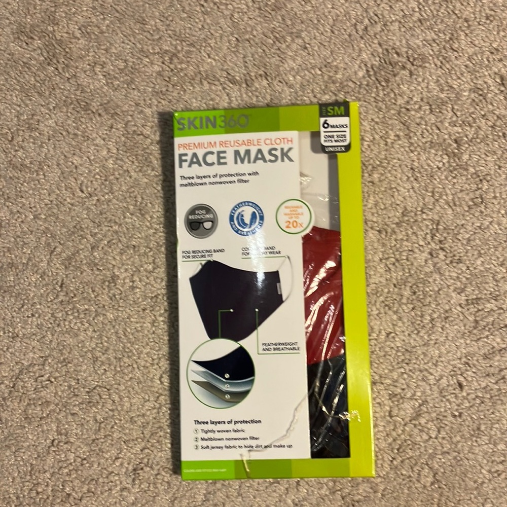 Premium reusable cloth face masks. Size small-medium.